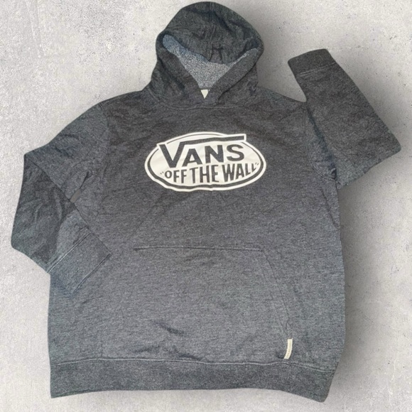 Youth Vans Off The Wall Dark Heather Gray  Hoodie - Picture 3 of 10